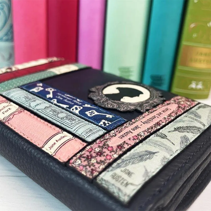 Jane Austen Books Design Wallet in Navy