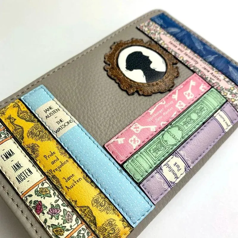 Jane Austen Books Design Wallet in Warm Grey