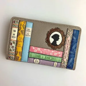 Jane Austen Books Design Wallet in Warm Grey