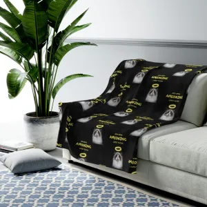 Keep Being Ameowzing Lovely Human Cat Velveteen Plush Blanket