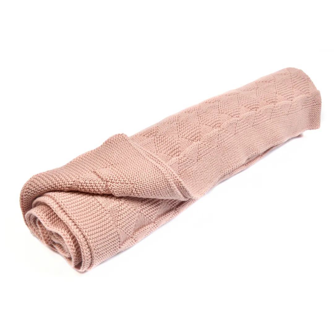 Knitted Cotton Baby Blanket (80x100 cm) | Perfect for Babys Comfort