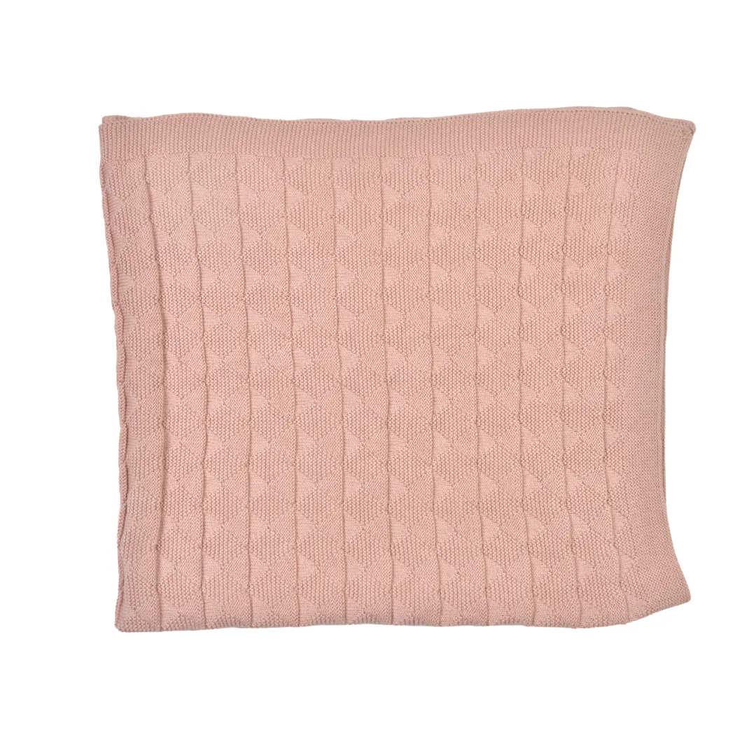 Knitted Cotton Baby Blanket (80x100 cm) | Perfect for Babys Comfort