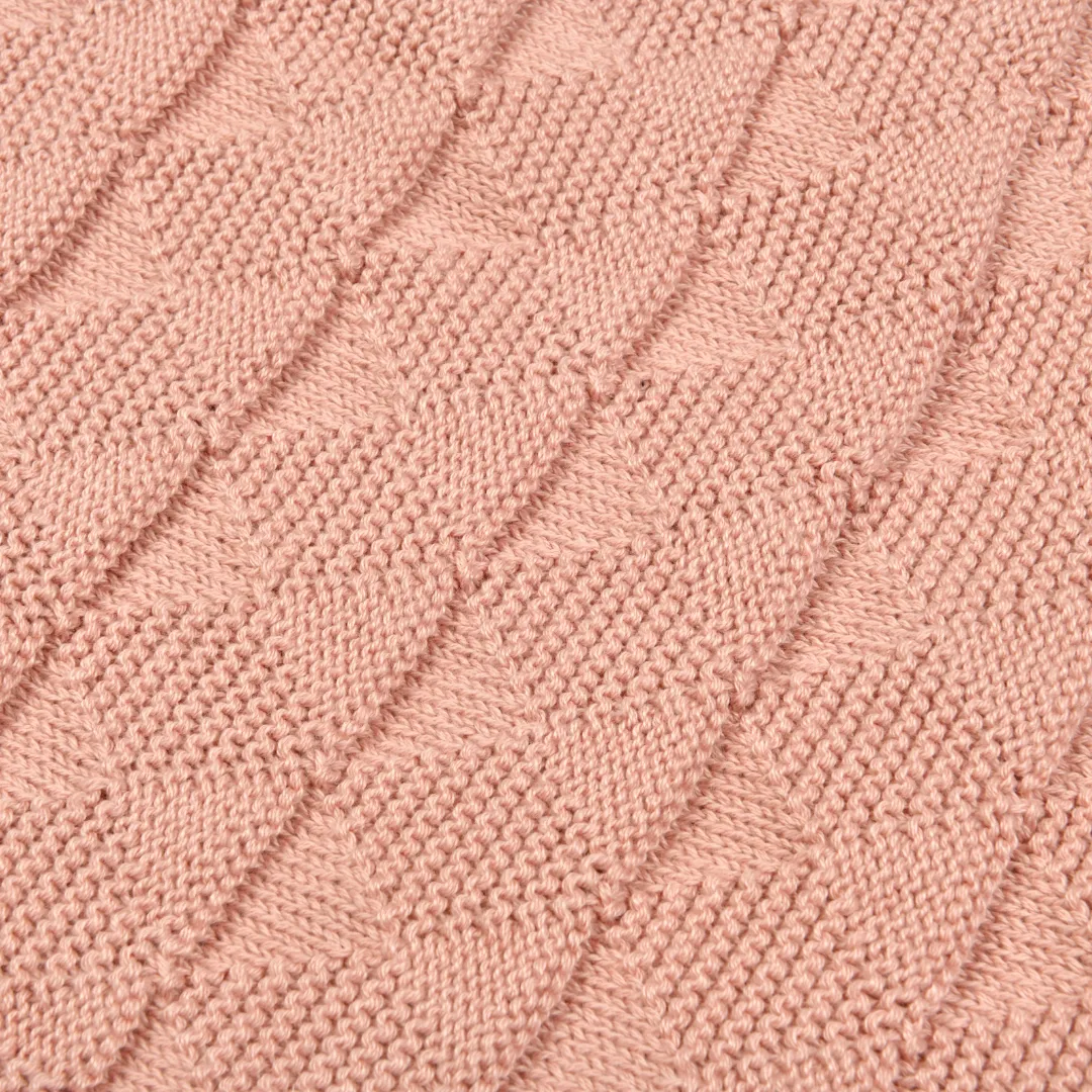 Knitted Cotton Baby Blanket (80x100 cm) | Perfect for Babys Comfort