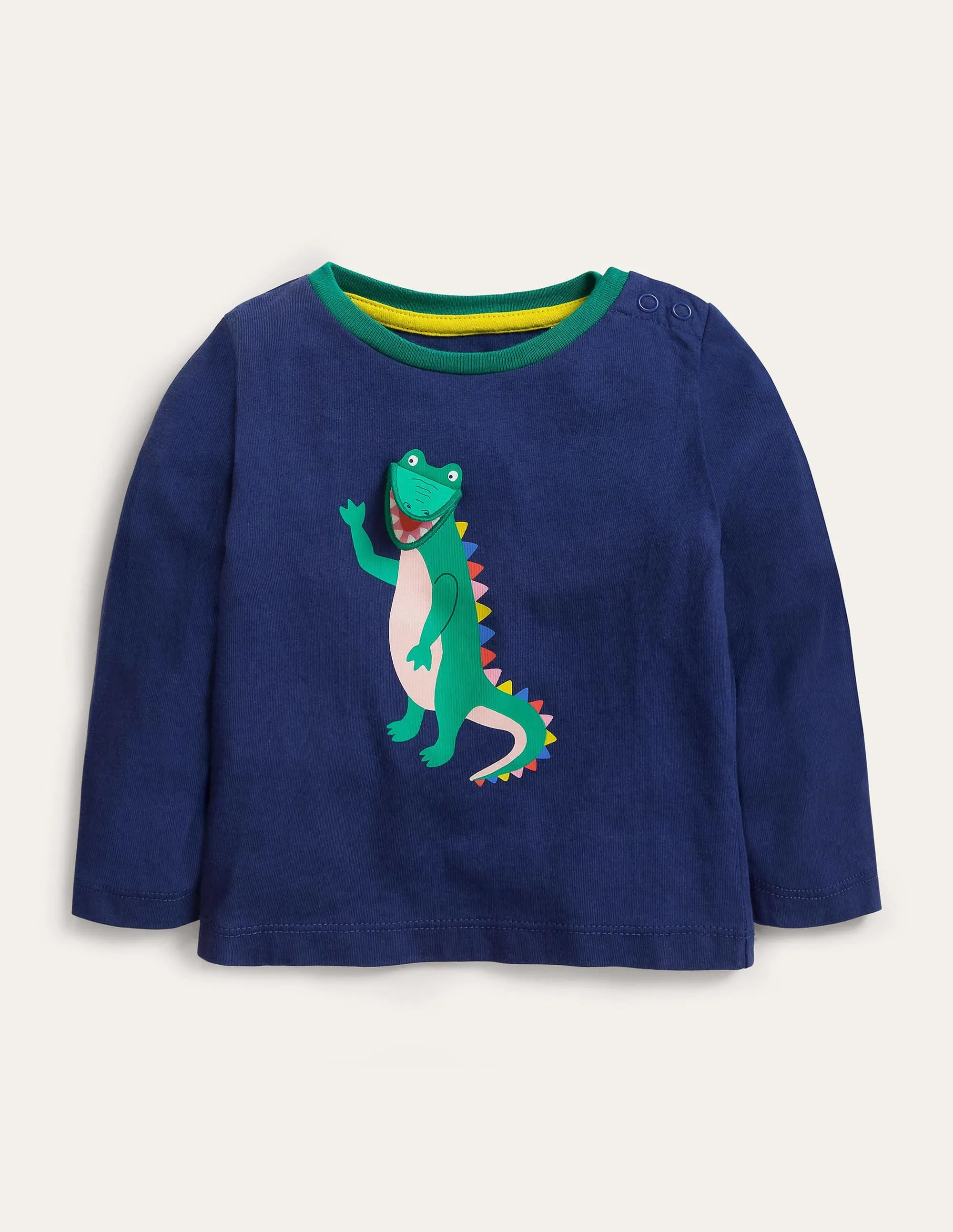 Lift-the-flap T-shirt-Starboard Blue Crocodile