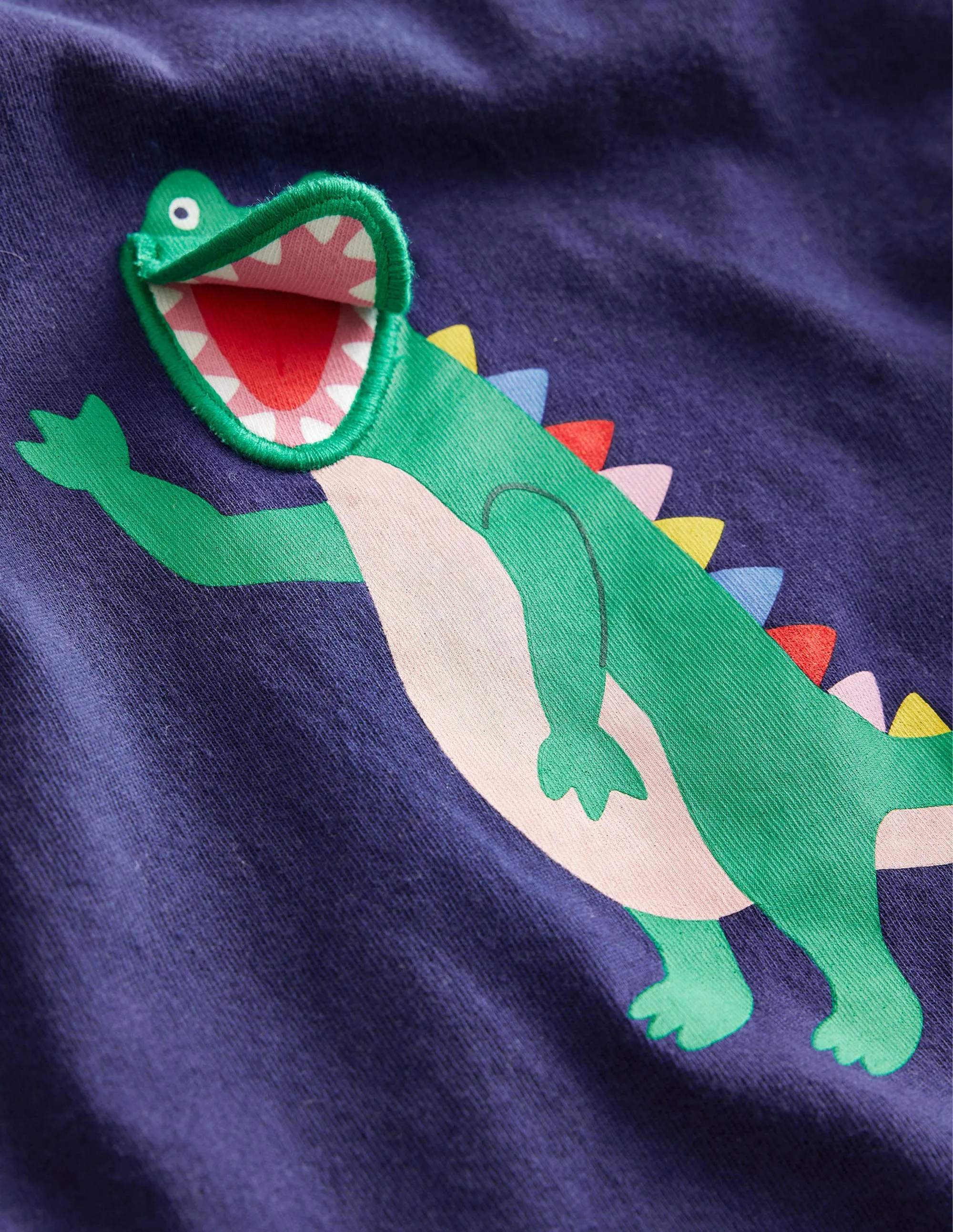 Lift-the-flap T-shirt-Starboard Blue Crocodile