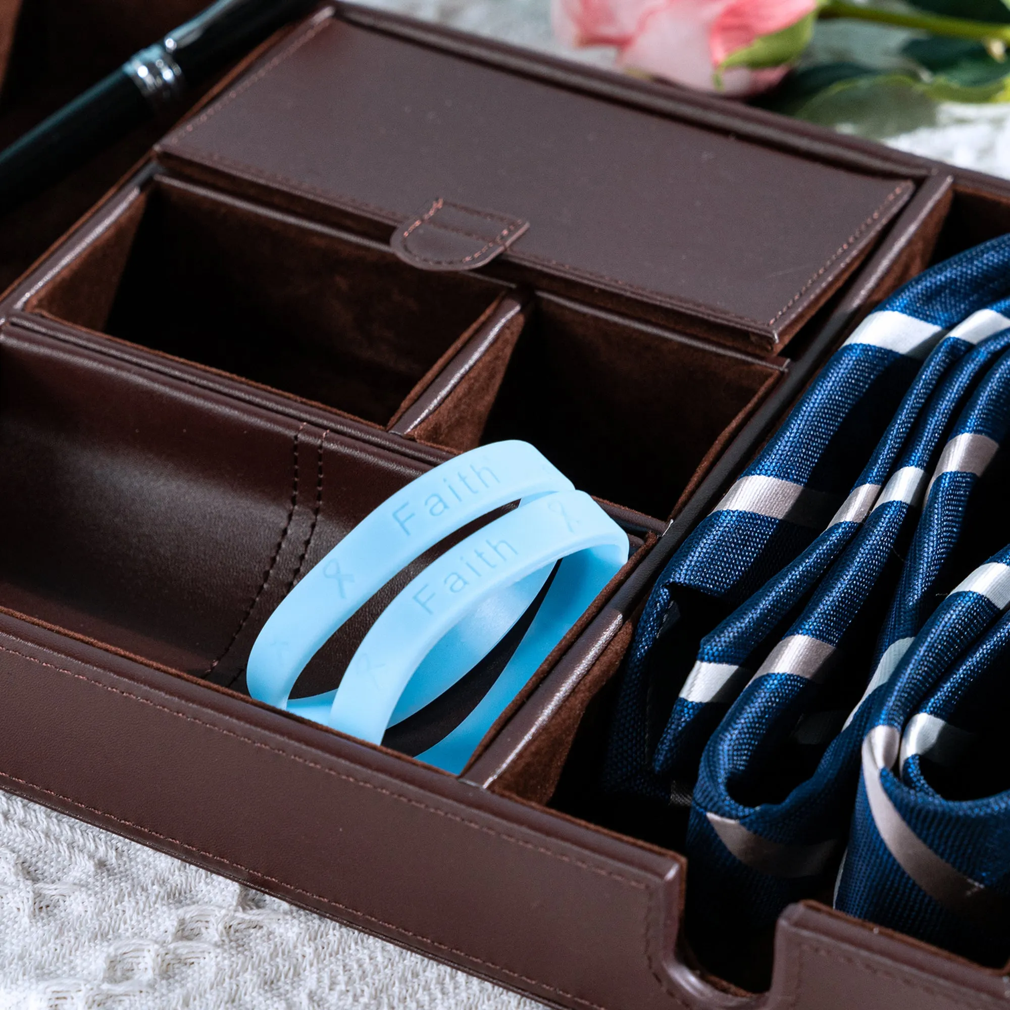 Light Blue Silicone Bracelets