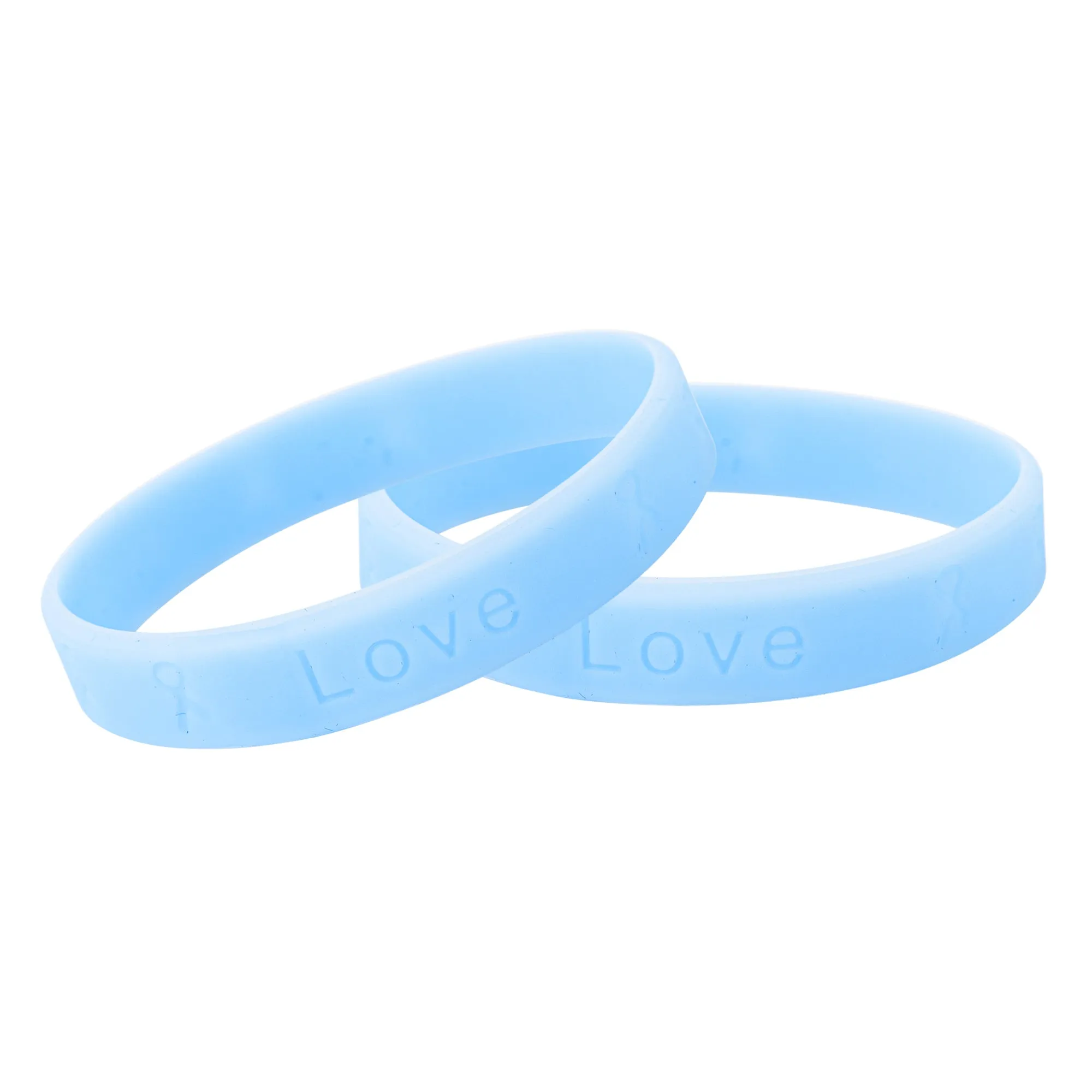 Light Blue Silicone Bracelets