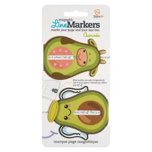Linemarker Set of 2 Magnetic Bookmark (Avocado)
