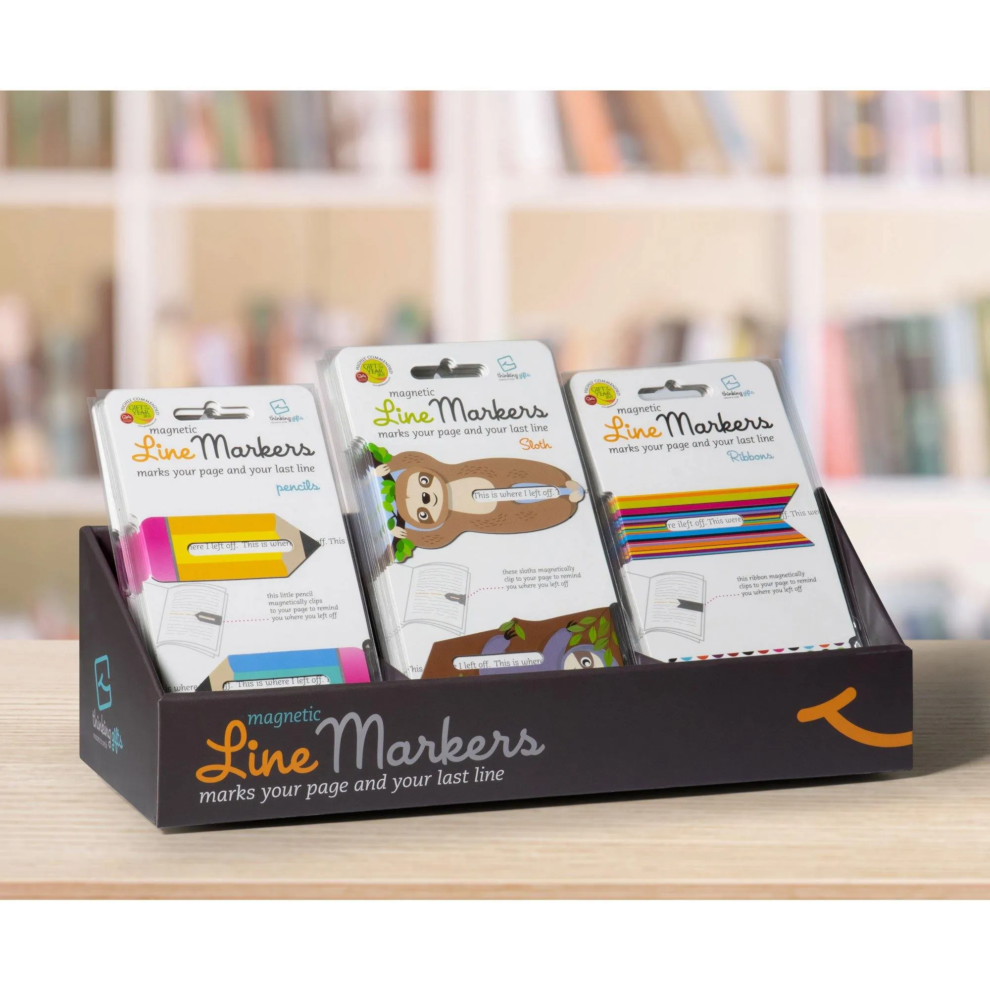 Linemarker Set of 2 Magnetic Bookmark (Fish)