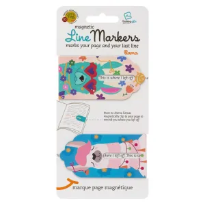 Linemarker Set of 2 Magnetic Bookmark (Llama)