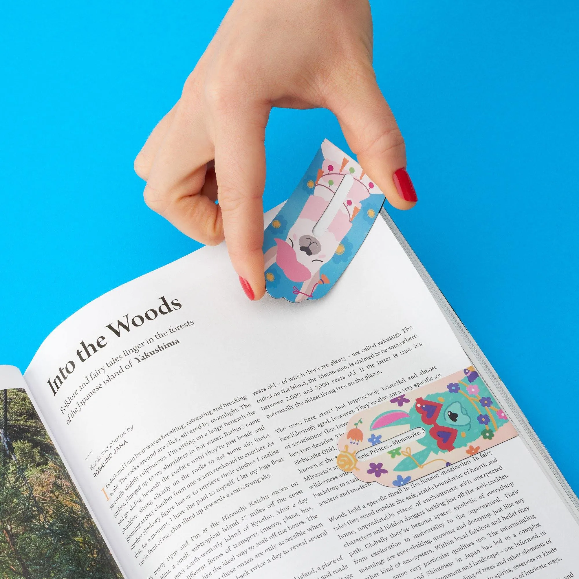 Linemarker Set of 2 Magnetic Bookmark (Llama)
