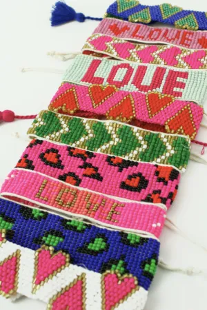 LOVE Beaded Friendship Bracelets