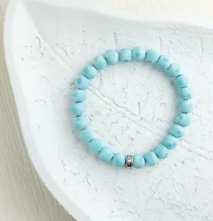 Mandala Blue Stack Bracelet