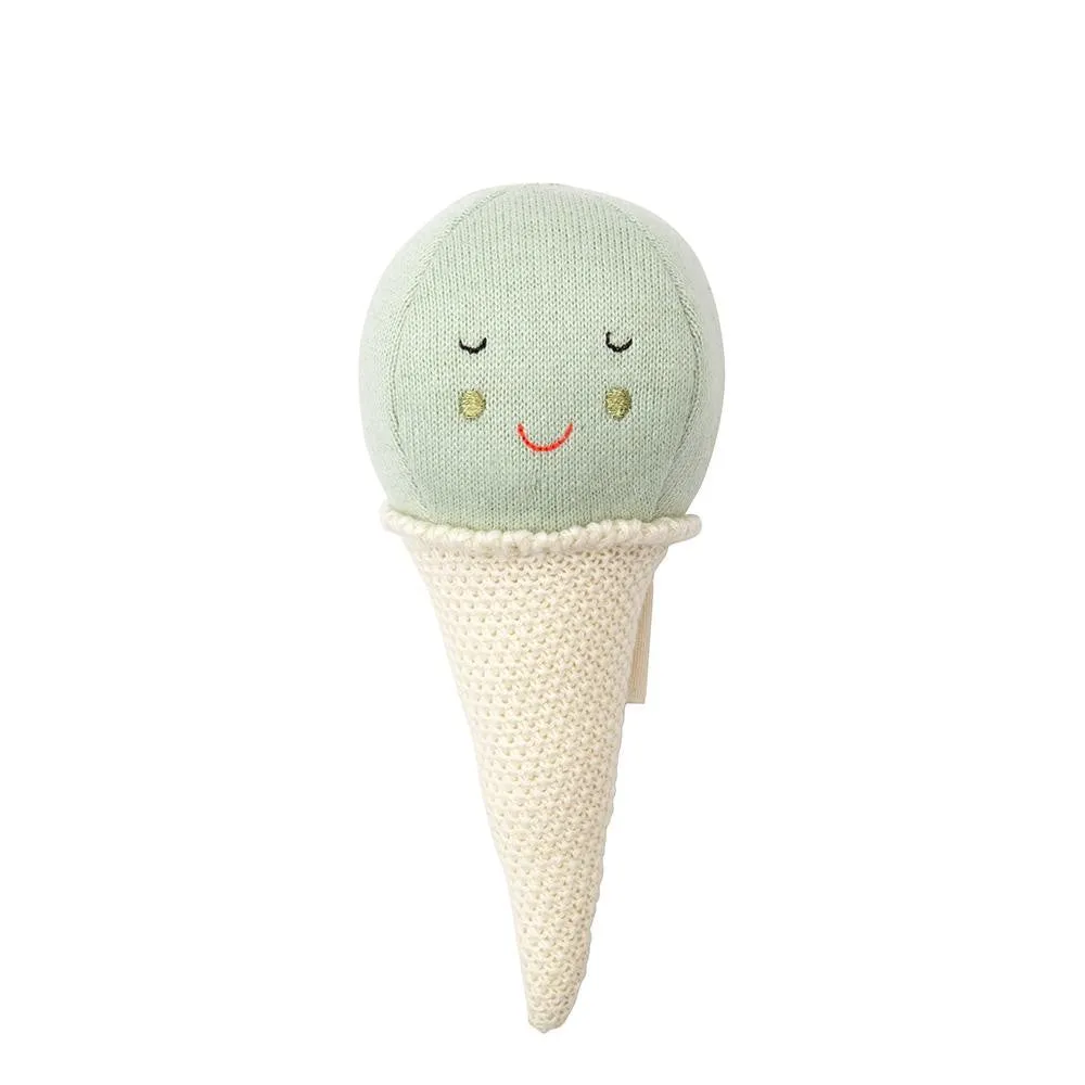 Meri Meri Mint Ice Cream Baby Rattle