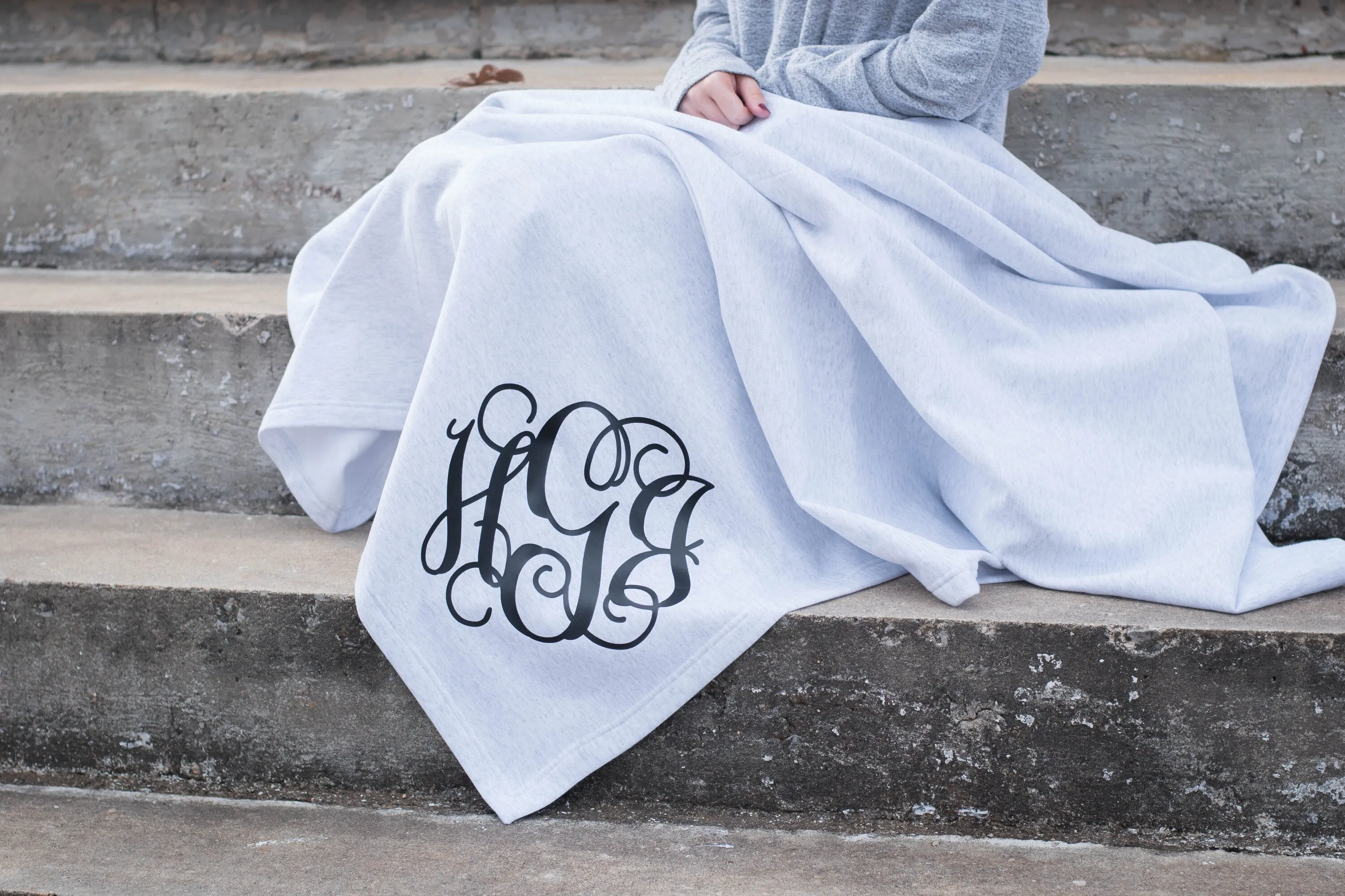 Monogram Blankets | Personalized Fleece Blanket