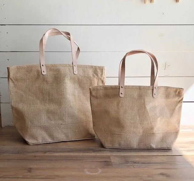 Monogrammed Jute Bag