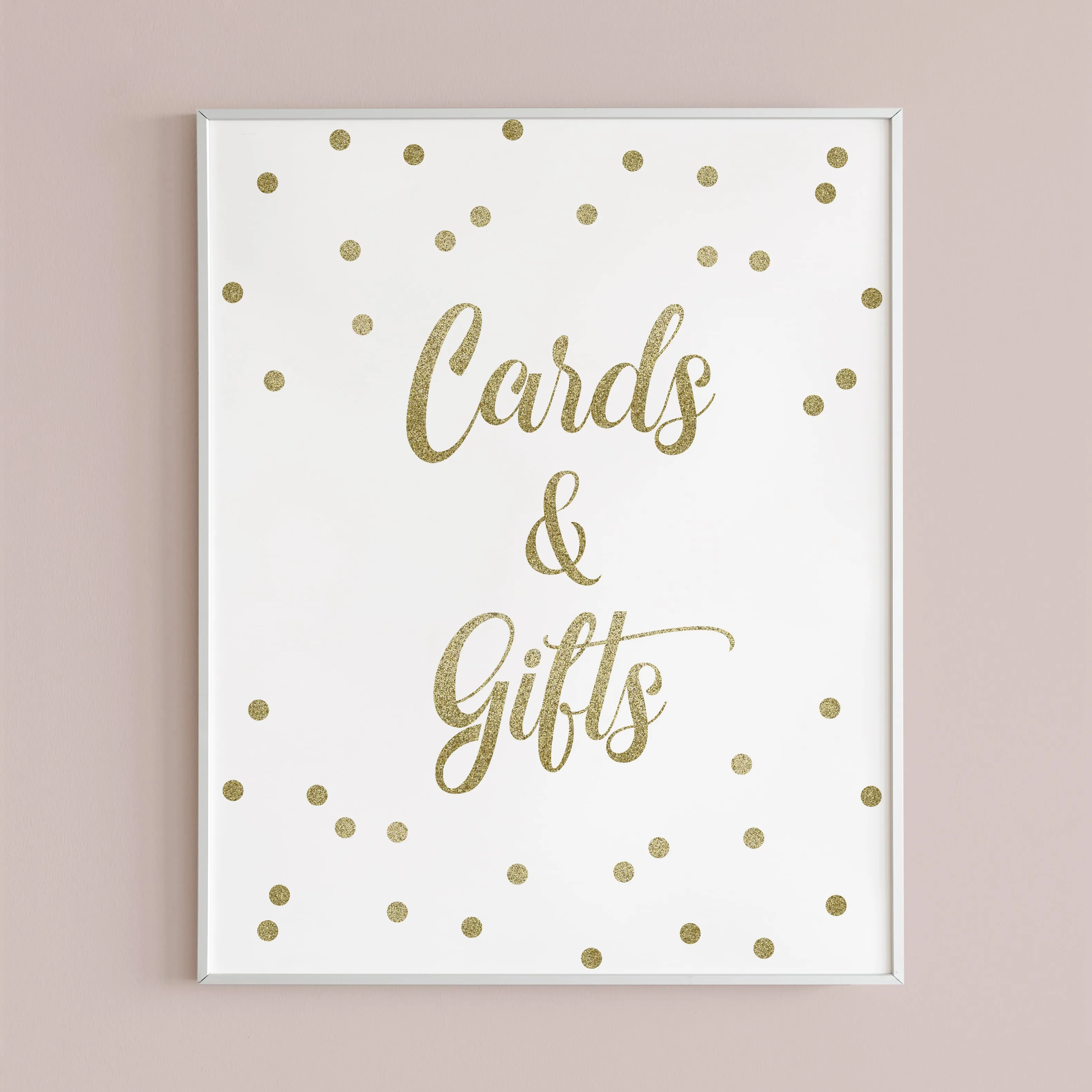Neutral Baby Shower Decor Pack Gold Confetti