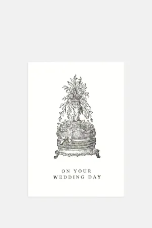 On Your Wedding Day Cake Card