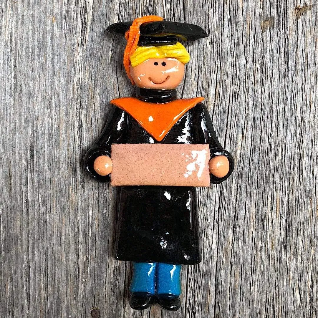 Orange and Black Graduate