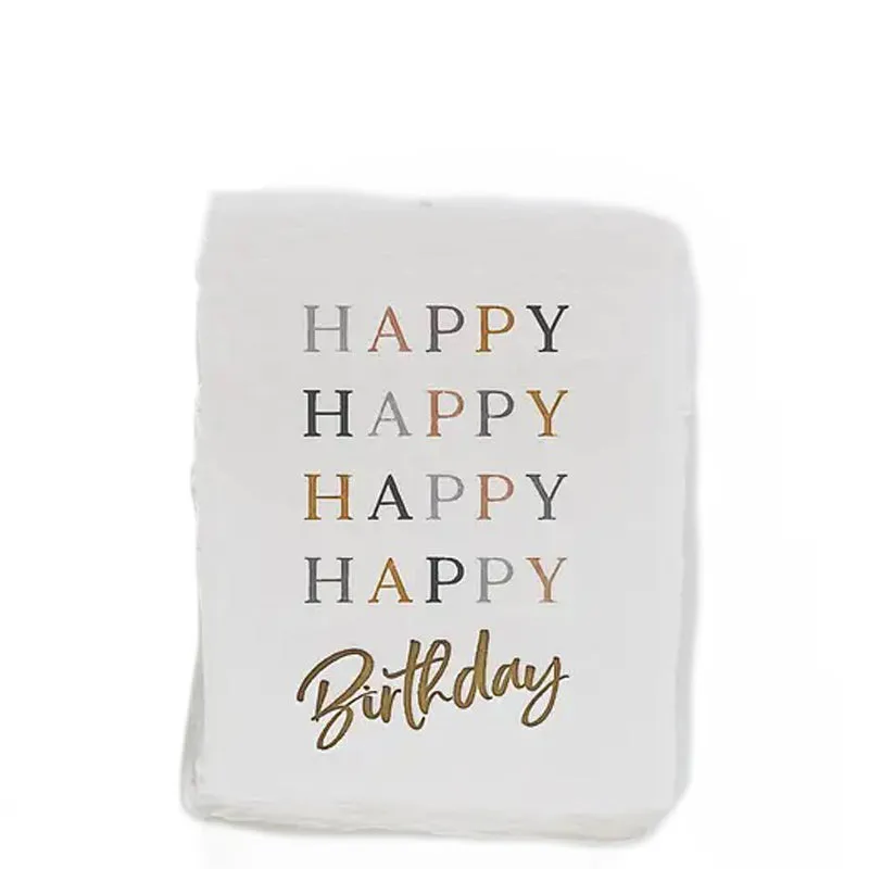 PAPER BARISTAS | Happy Happy Happy Birthday Greeting Card