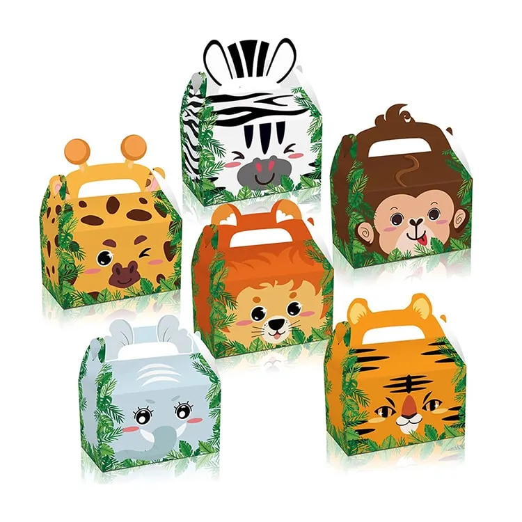 Party Favor Box | Safari Animal | 12 Pcs