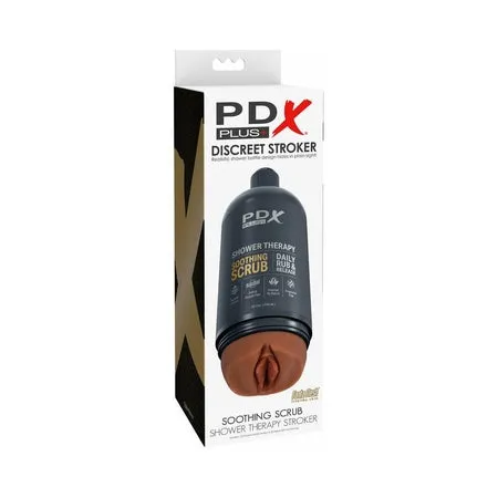 PDX Plus Shower Therapy Soothing Scrub - Brown