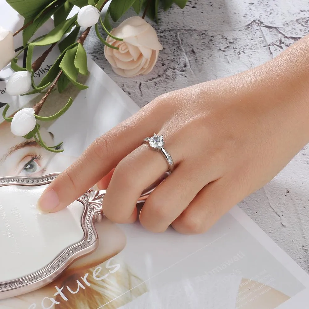 Personalized 925 Sterling Silver Classic Band Wedding Silver Ring Band