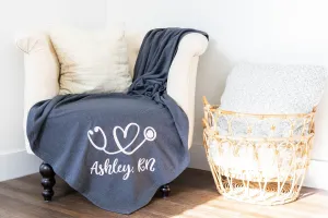 Personalized Blanket for Nurses Graduation Gifts