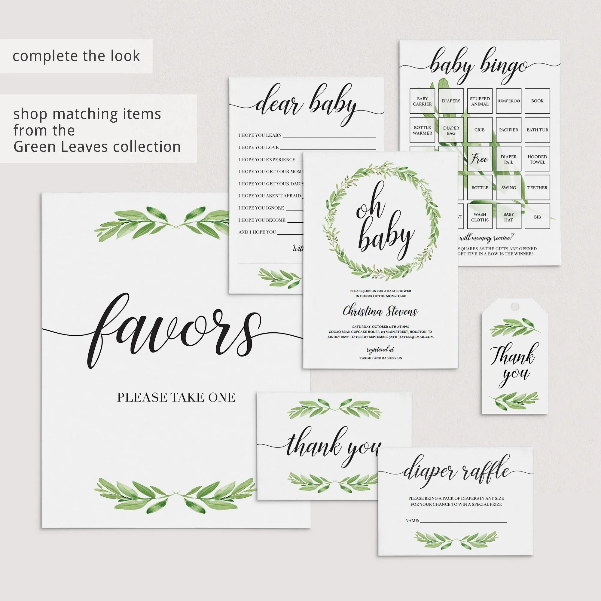 Printable Boho Baby Shower Welcome Sign Template