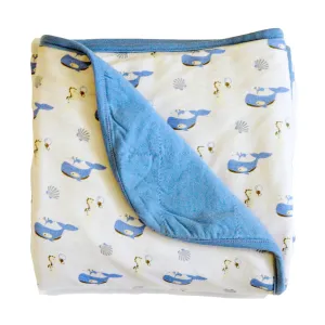 Quilted Blanket in Sky/Ocean
