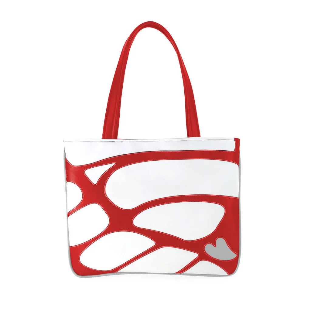 "Monarch" Butterfly Vegan Flat Tote Design by Cykochik (Multicolored )