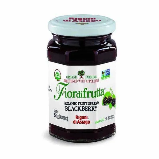 Rigoni di Asiago Organic Fruit Spread Blackberry - 8.8 oz ( Case of 6-Jars)