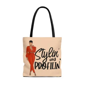 Stylin and Profilin Canvas Tote - peach