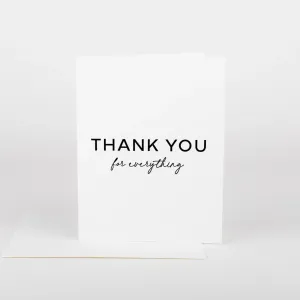 Thank You For Everything Card