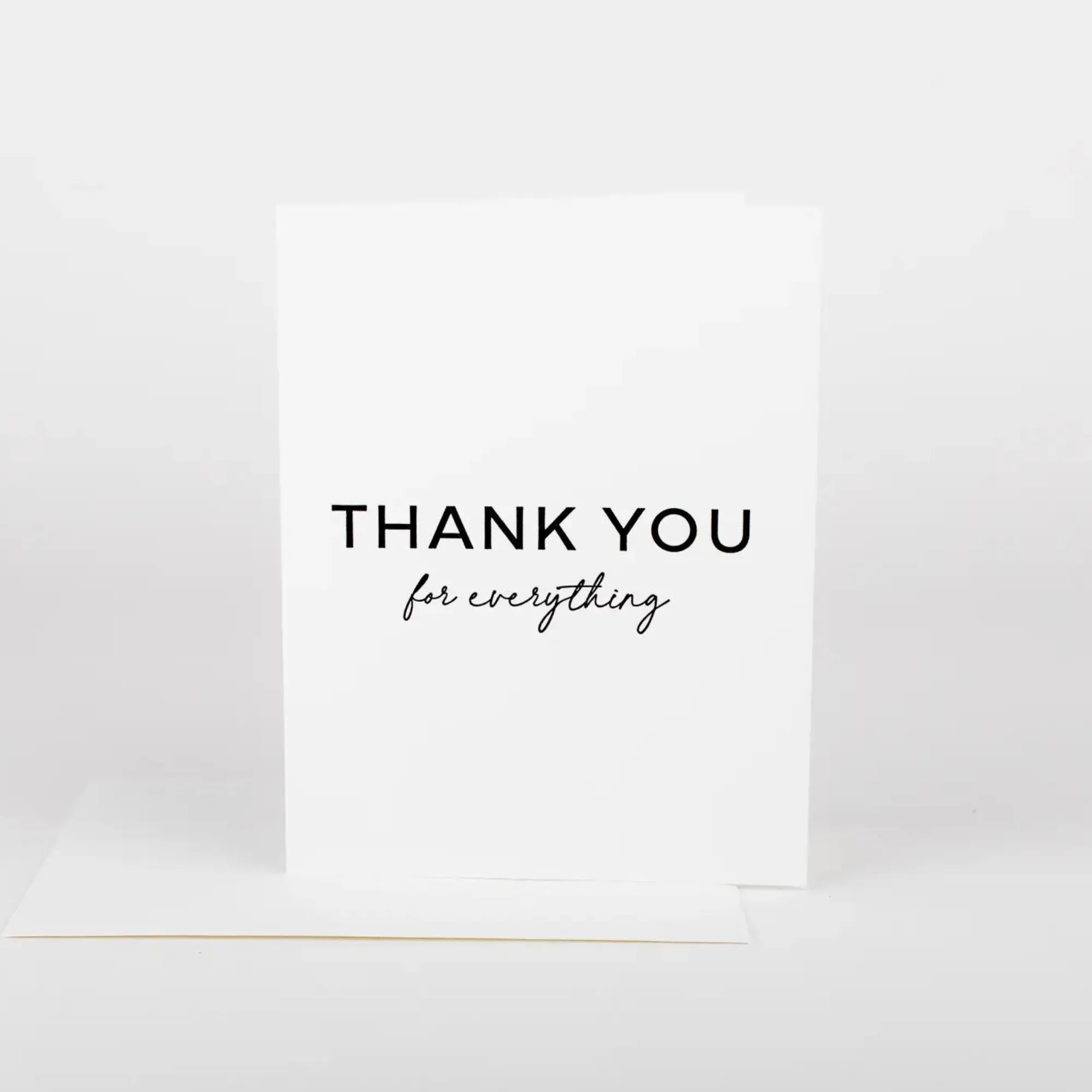 Thank You For Everything Card