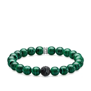 Thomas Sabo 19cm Green Malachite Bracelet TA1778