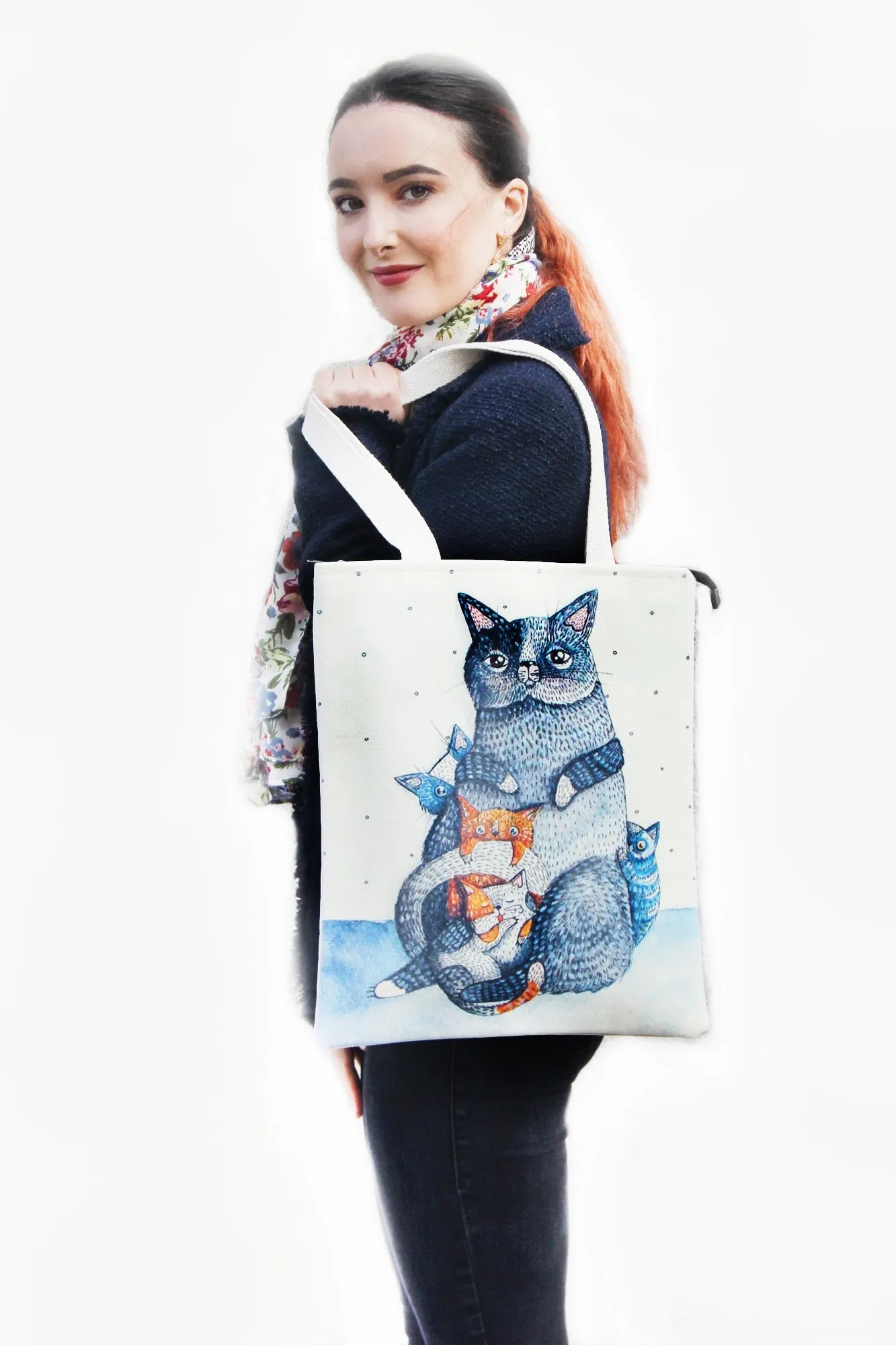 Tote Bag - Cat & Kittens