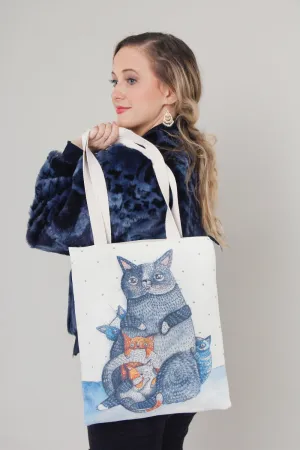 Tote Bag - Cat & Kittens