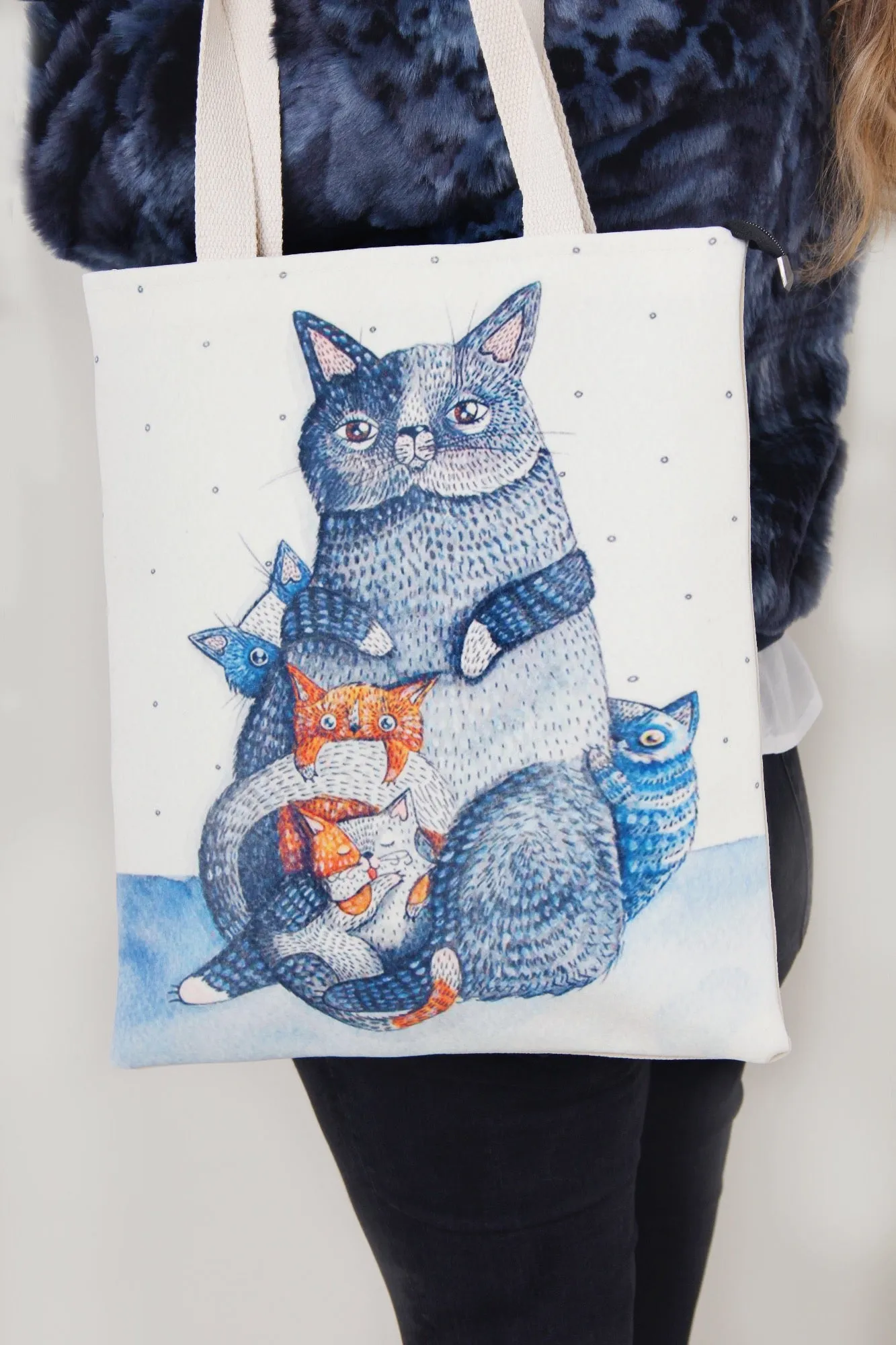 Tote Bag - Cat & Kittens