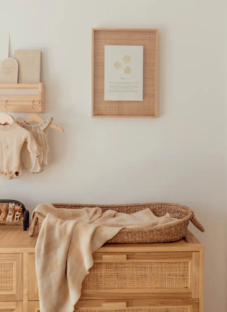 Ziggy Lou - Knit Blanket - Caramel Gingham